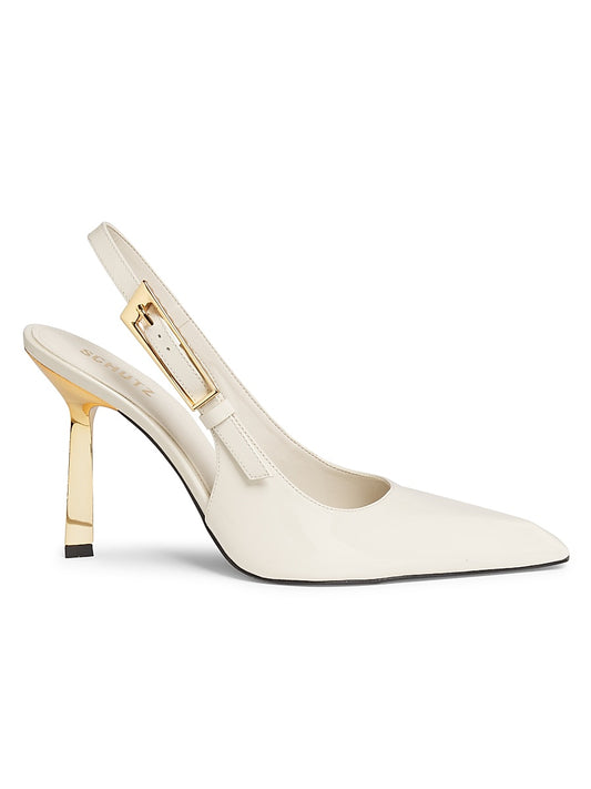 Ciara 100MM Leather Slingback Pumps