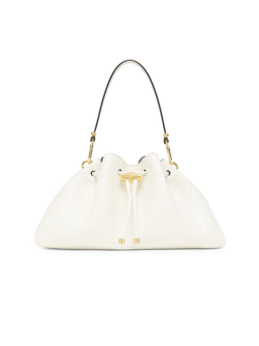 Cinch Leather Bucket Bag