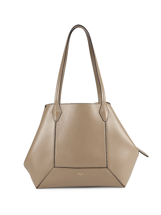 &#8203;Diamond Medium Leather Tote Bag