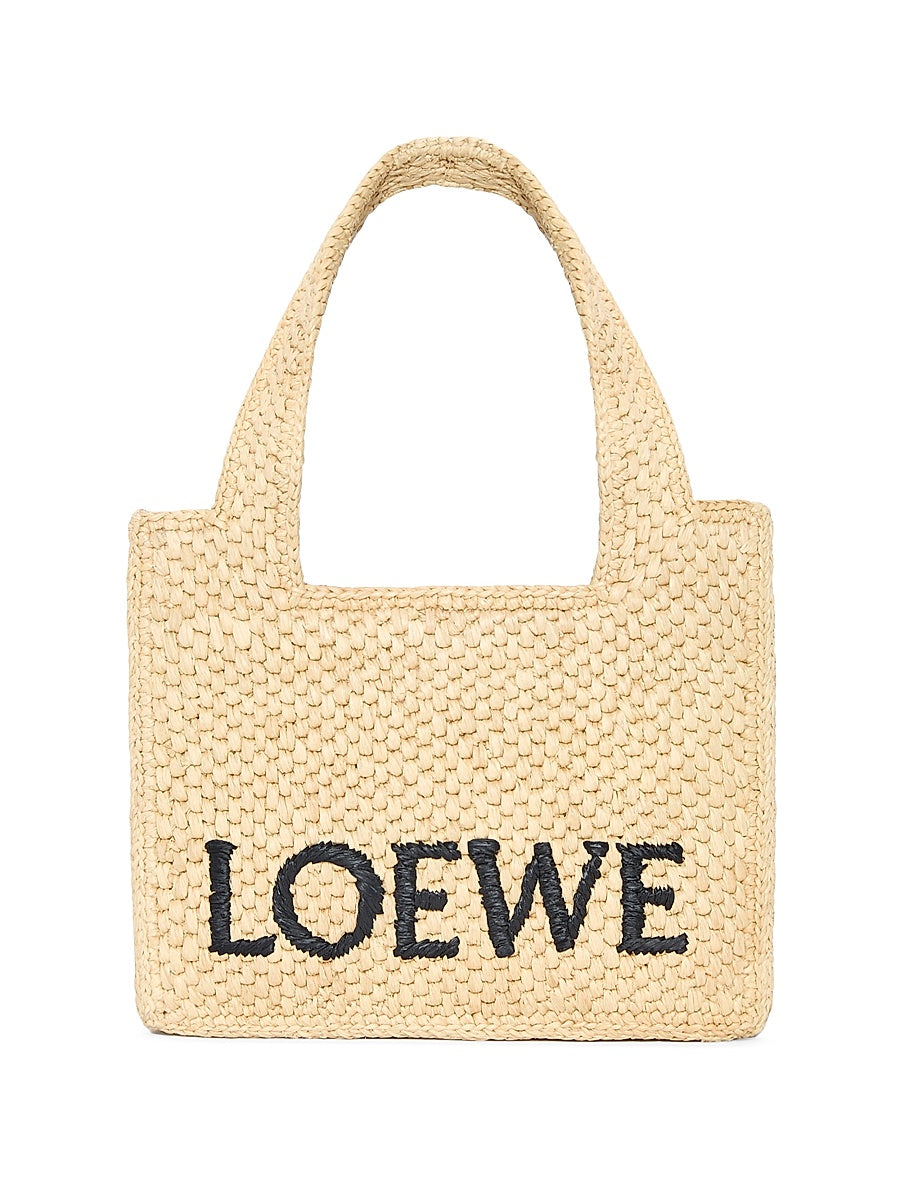 LOEWE x Paula's Ibiza Mini Raffia Tote Bag