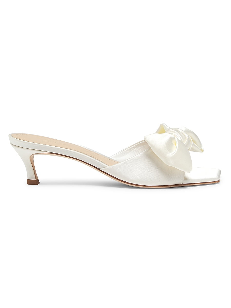 Satin Bow Mules