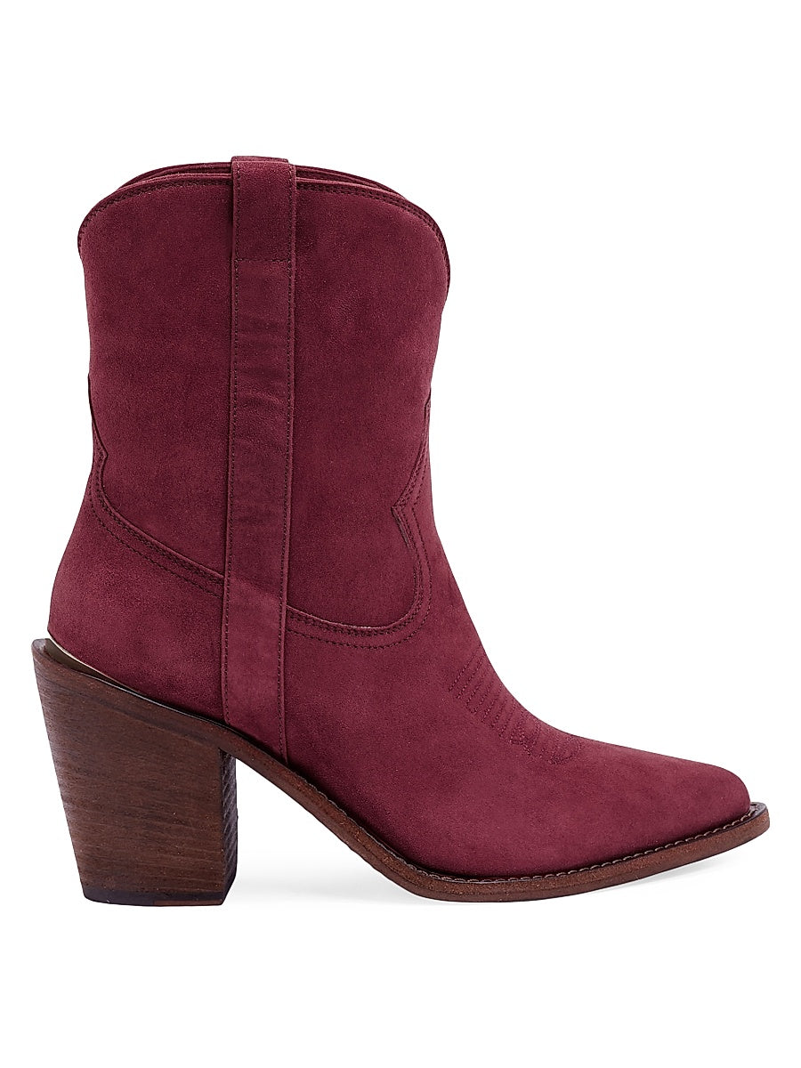 Leigh Anne 90MM Suede Ankle Booties