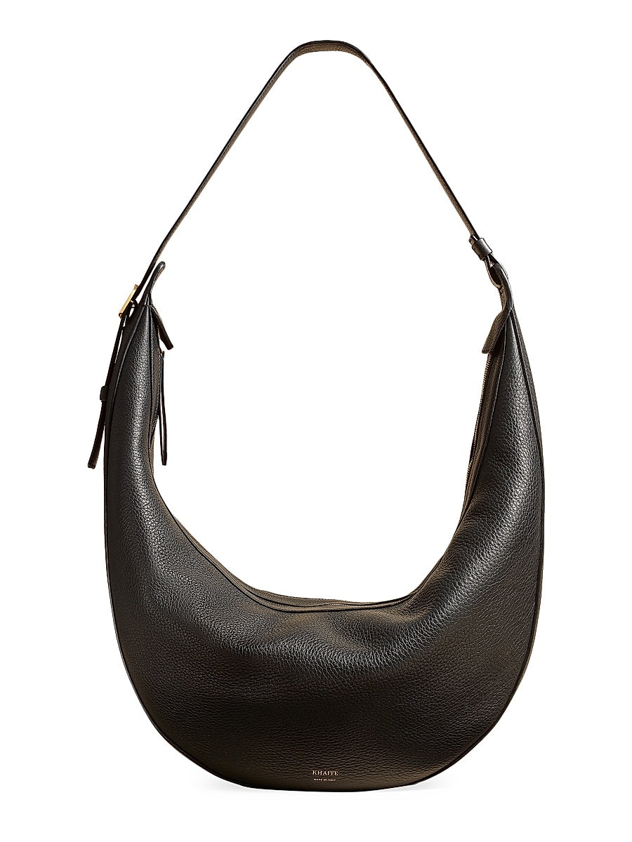 Augustina Pebbled Leather Hobo Bag