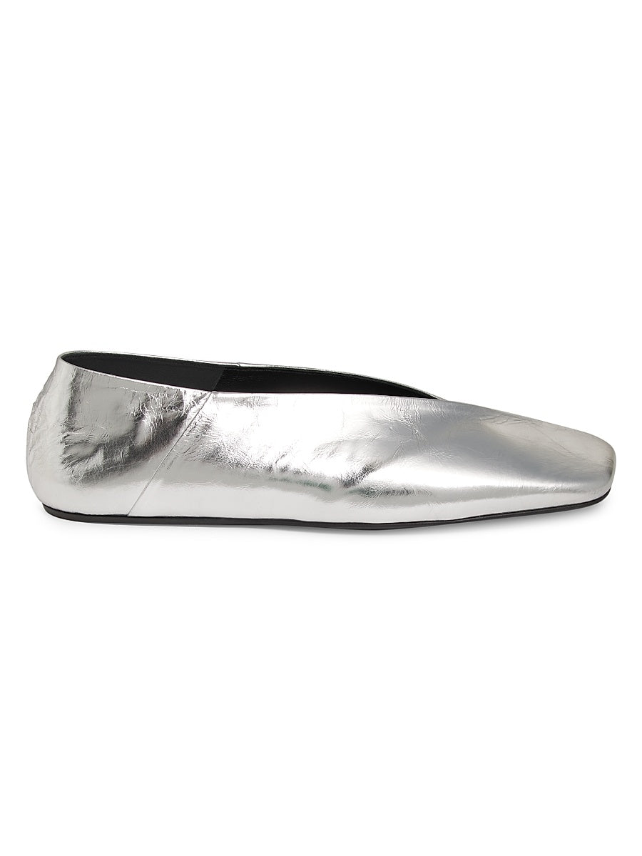 Leather Ballerina Flats