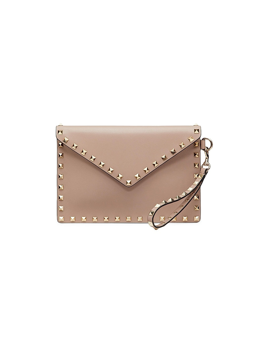 Rockstud Calfskin Pouch