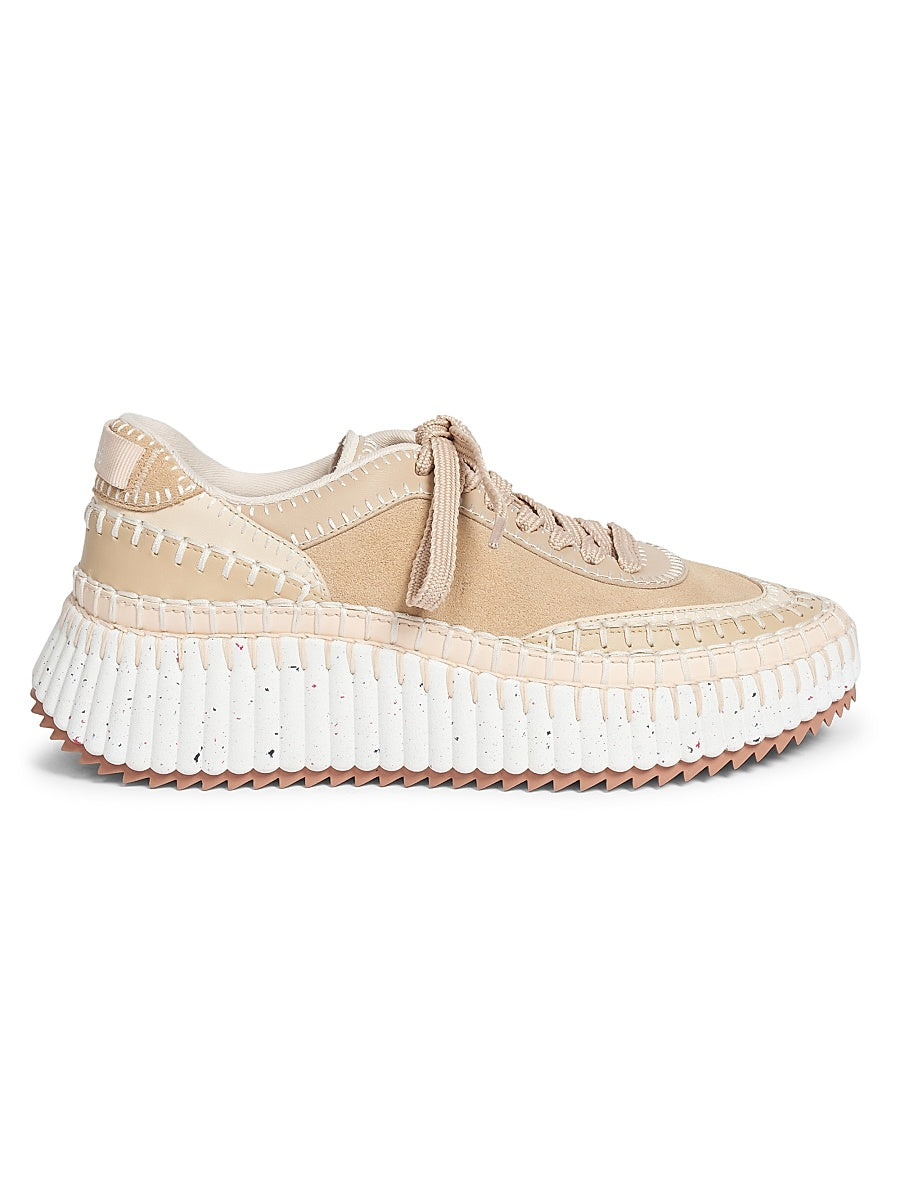Nama Suede &amp; Leather Low-Top Sneakers