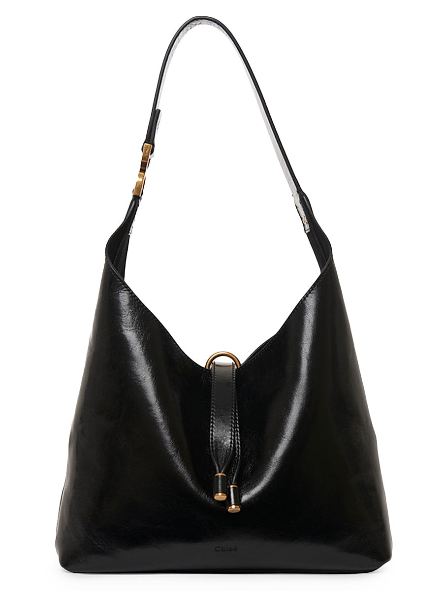 Small Marcie Leather Hobo Bag