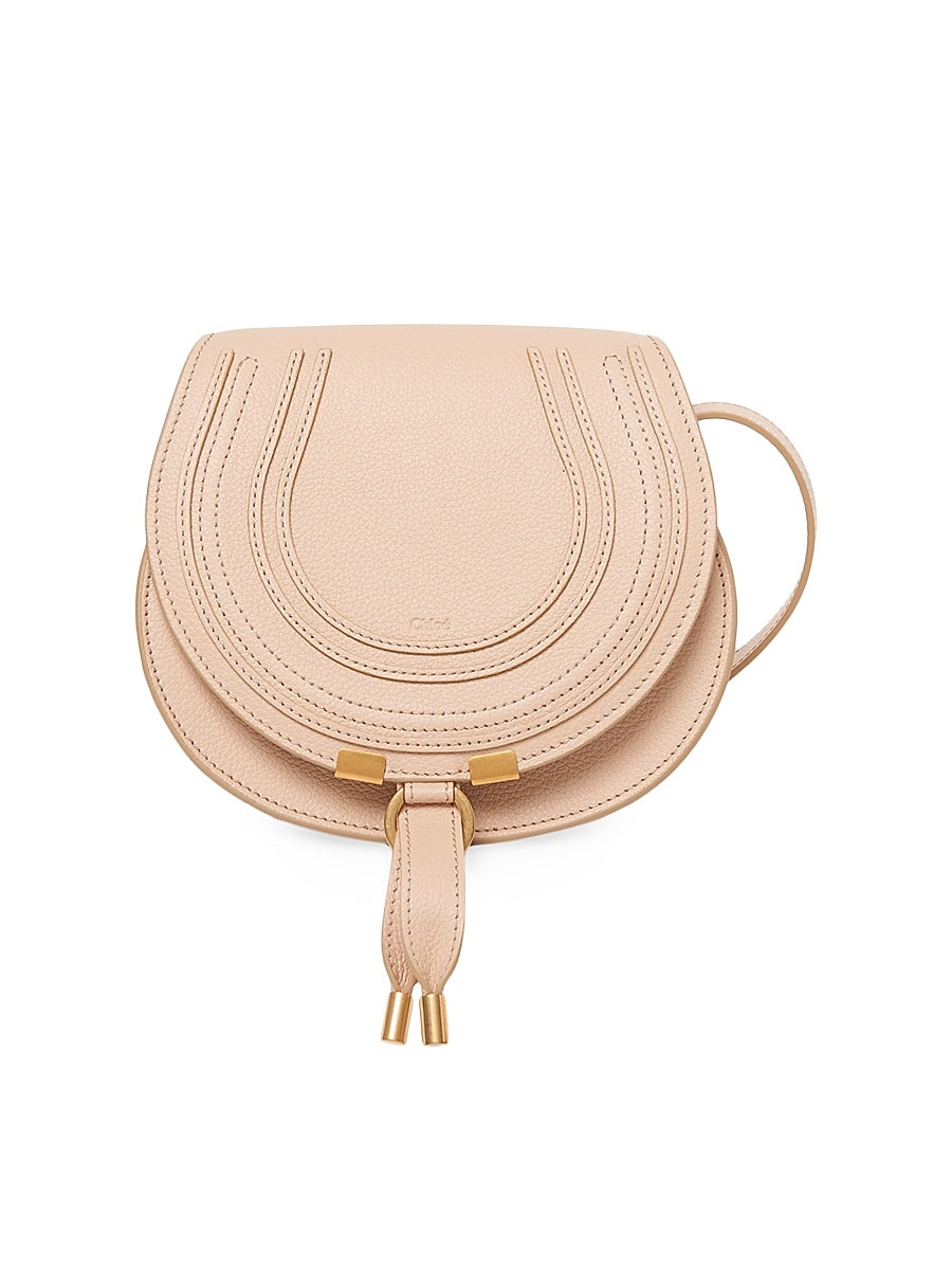 Small Marcie Leather Saddle Bag