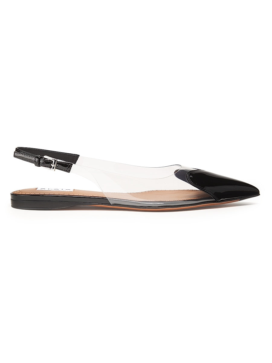 Le Coeur Leather Slingback Flats