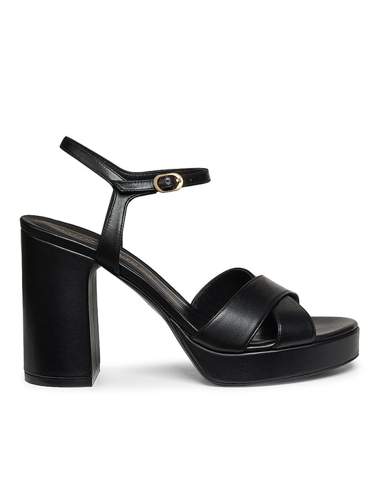 Dayna 100MM Leather Platform Sandals