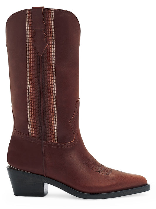 Christina 55MM Embroidered Leather Cowboy Boots