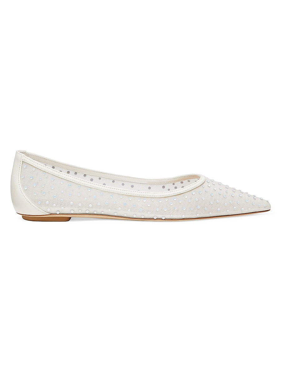 Emilia Mesh &amp; Leather Flats