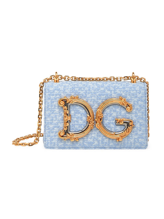 DG Girl Tweed Crossbody Bag