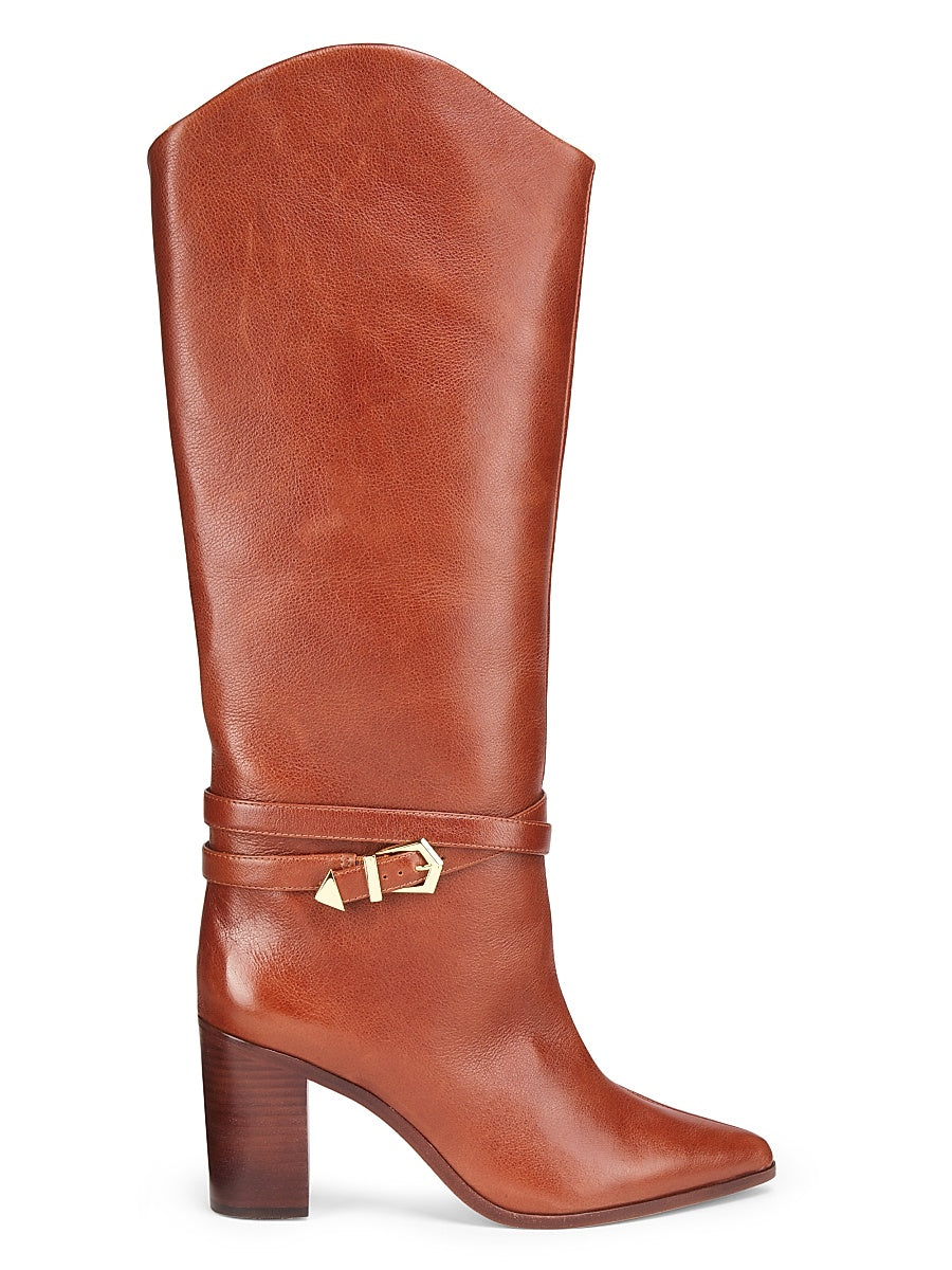 Maryana 90MM Leather High-Heel Boots