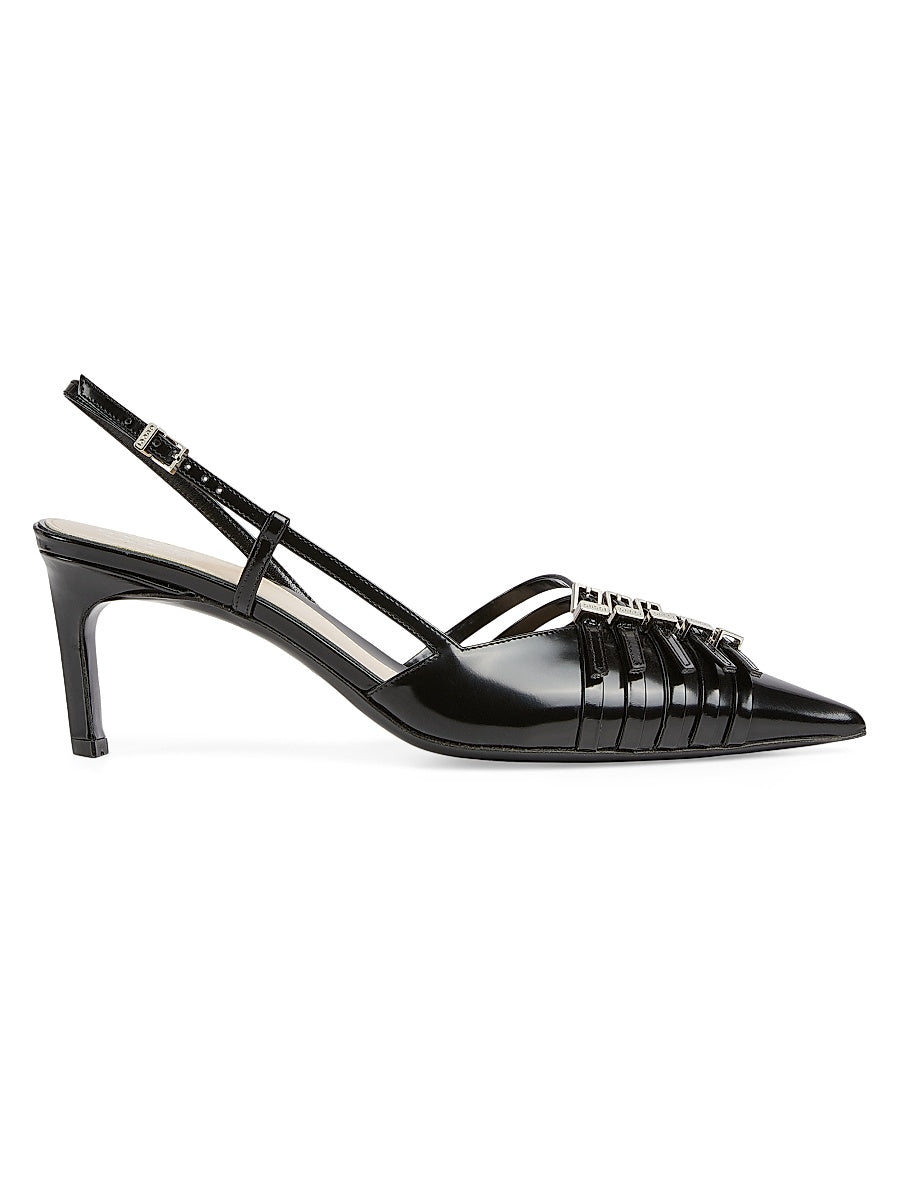Seraphine 75MM Leather Slingback Pumps
