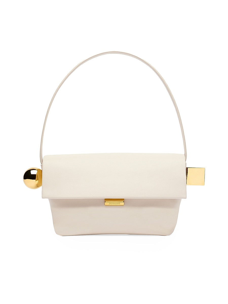 Le Rond Carré Leather Shoulder Bag