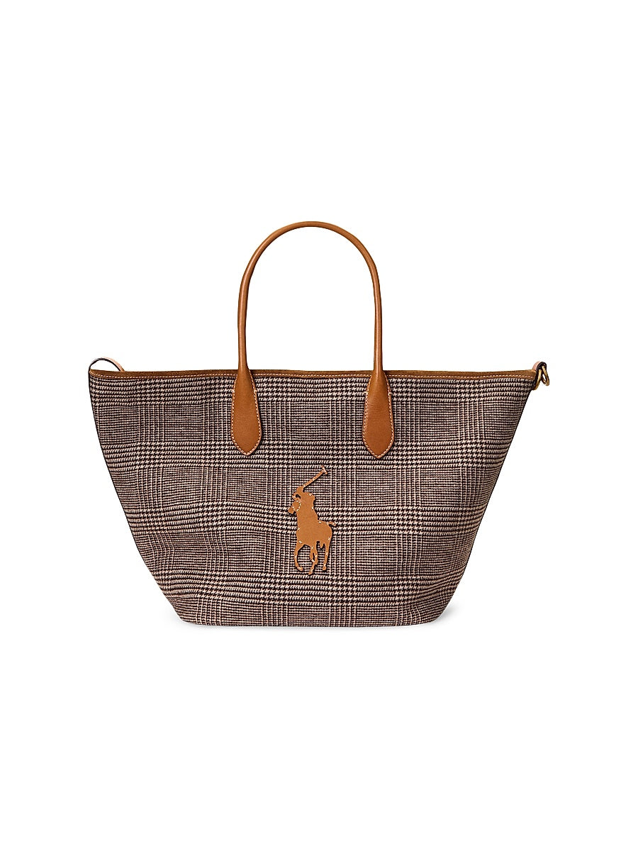 Wool Glen Plaid Medium Tote Bag