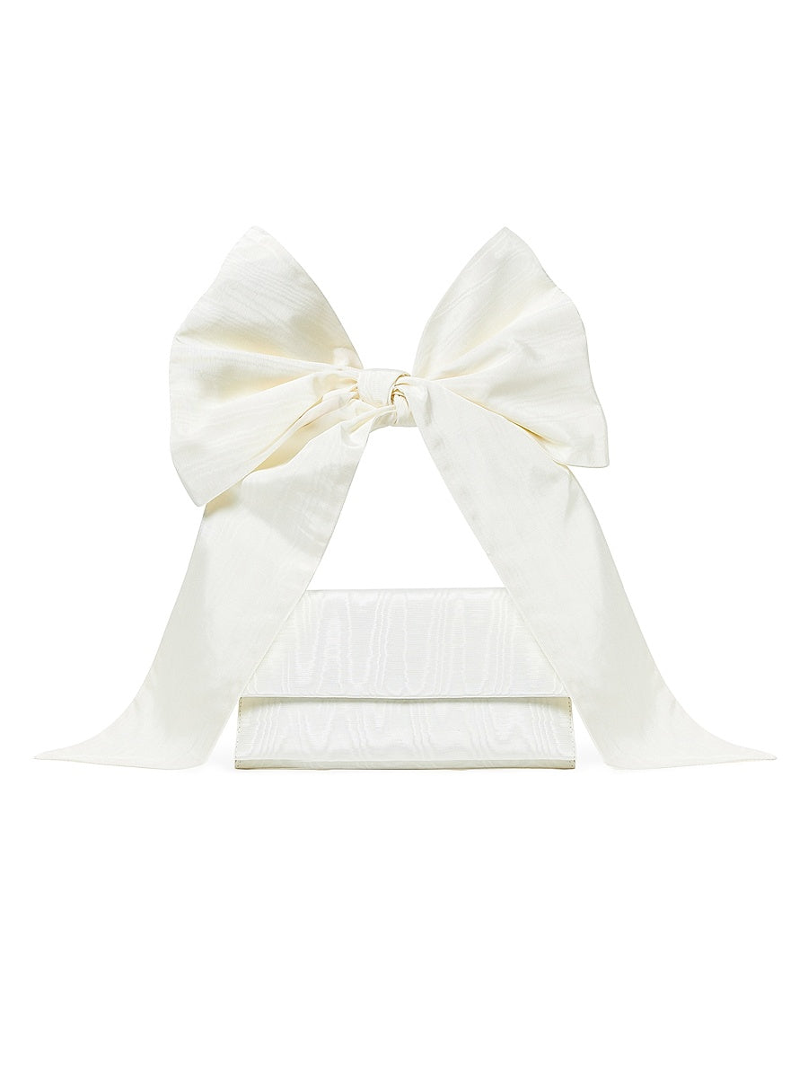 Ramona Bow Moiré Shoulder Bag