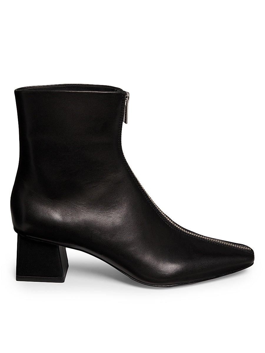 Ryder Zip-Front Leather Boots
