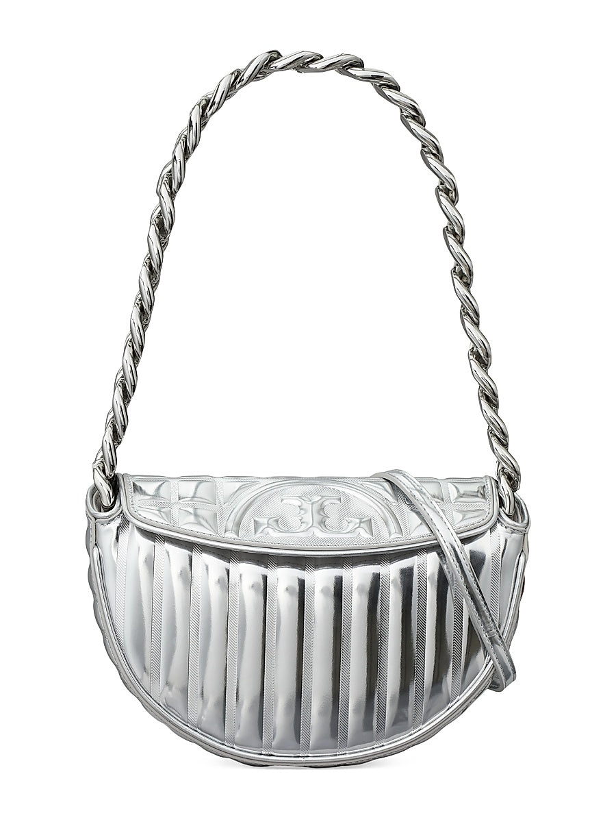 Mini Fleming Metallic Leather Shoulder Bag
