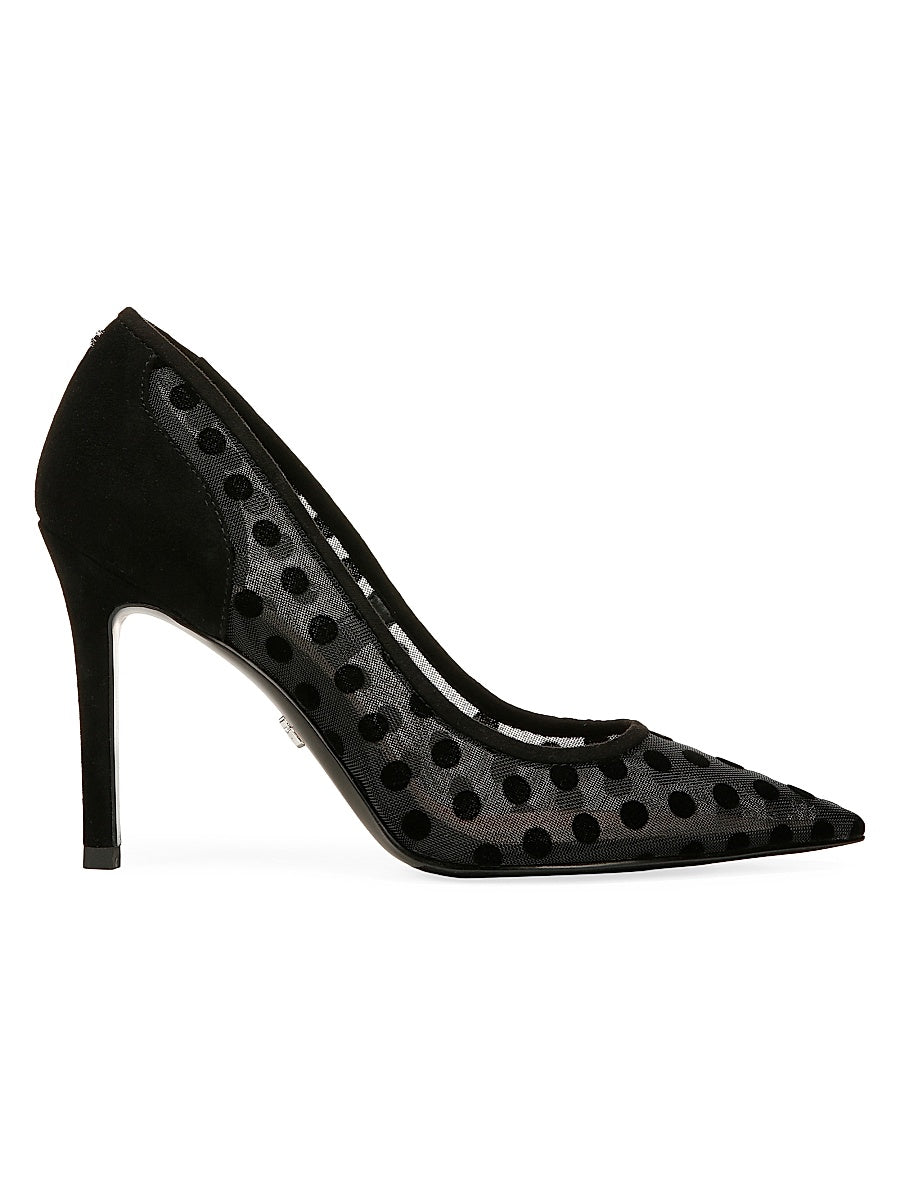 Hazel 95MM Polka-Dot Mesh Pumps