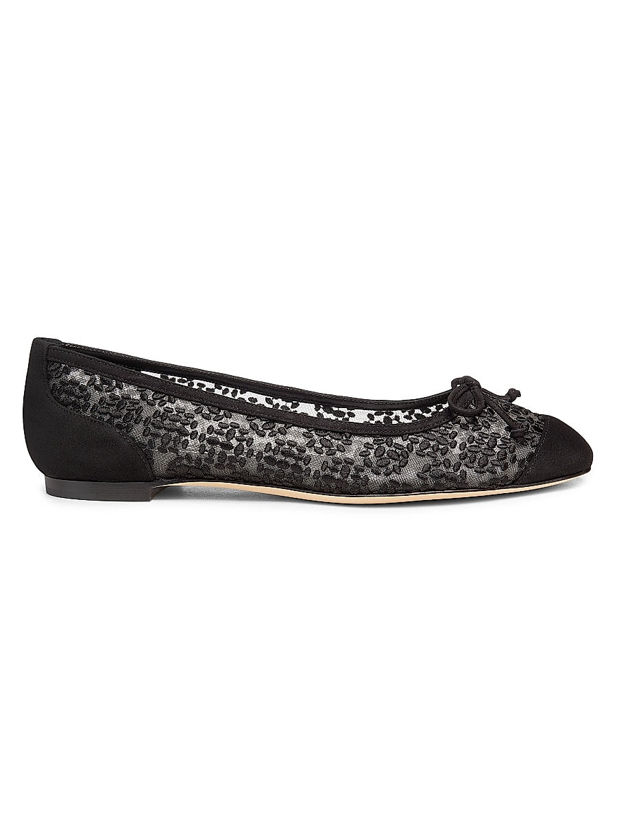 Cap-Toe Ballerina Flats