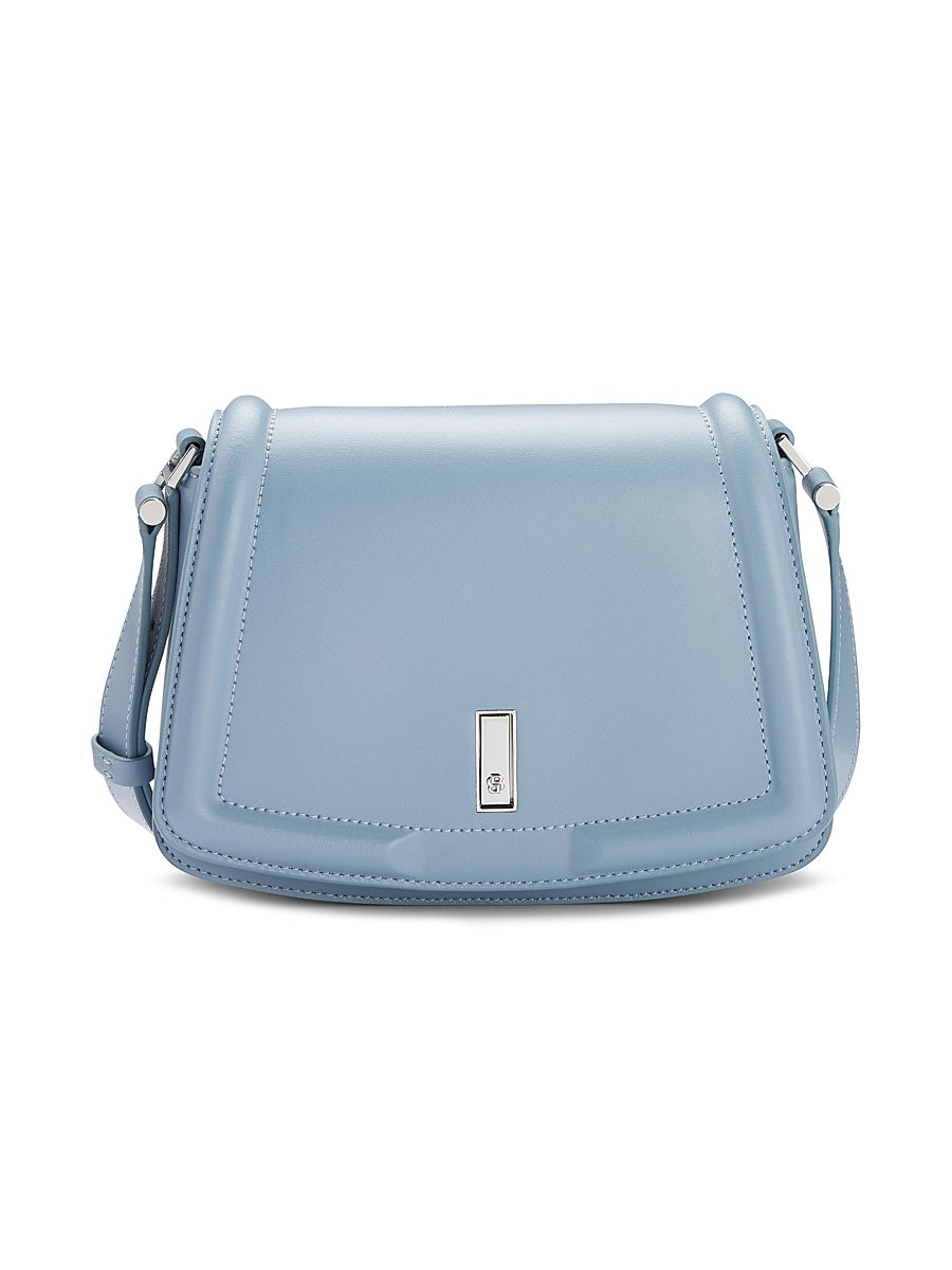 Leather Saddle Bag with Signature Hardware