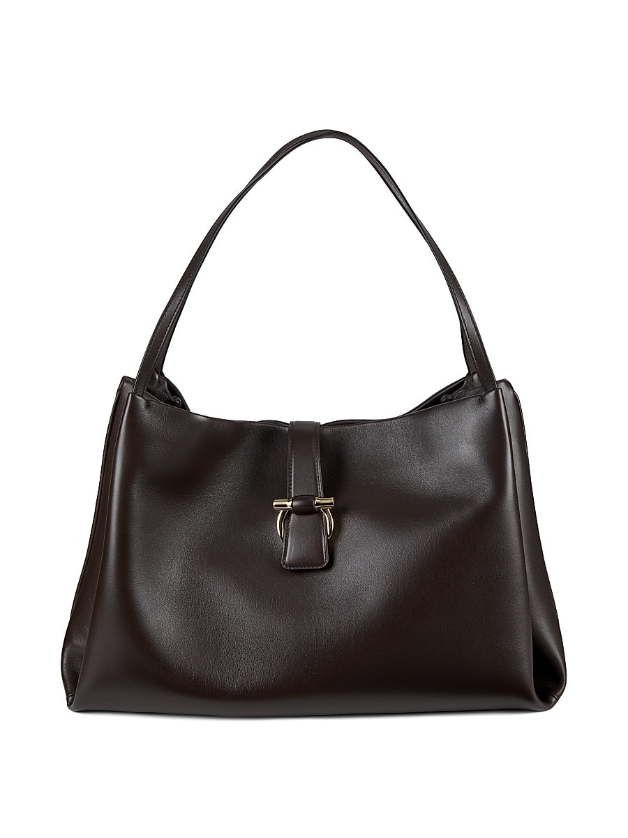 Medium New Line Leather Tote Bag