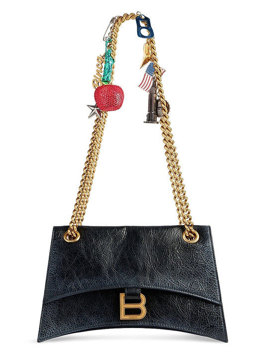 Crush Small Chain Bag Dirty Effect with Souvenirs