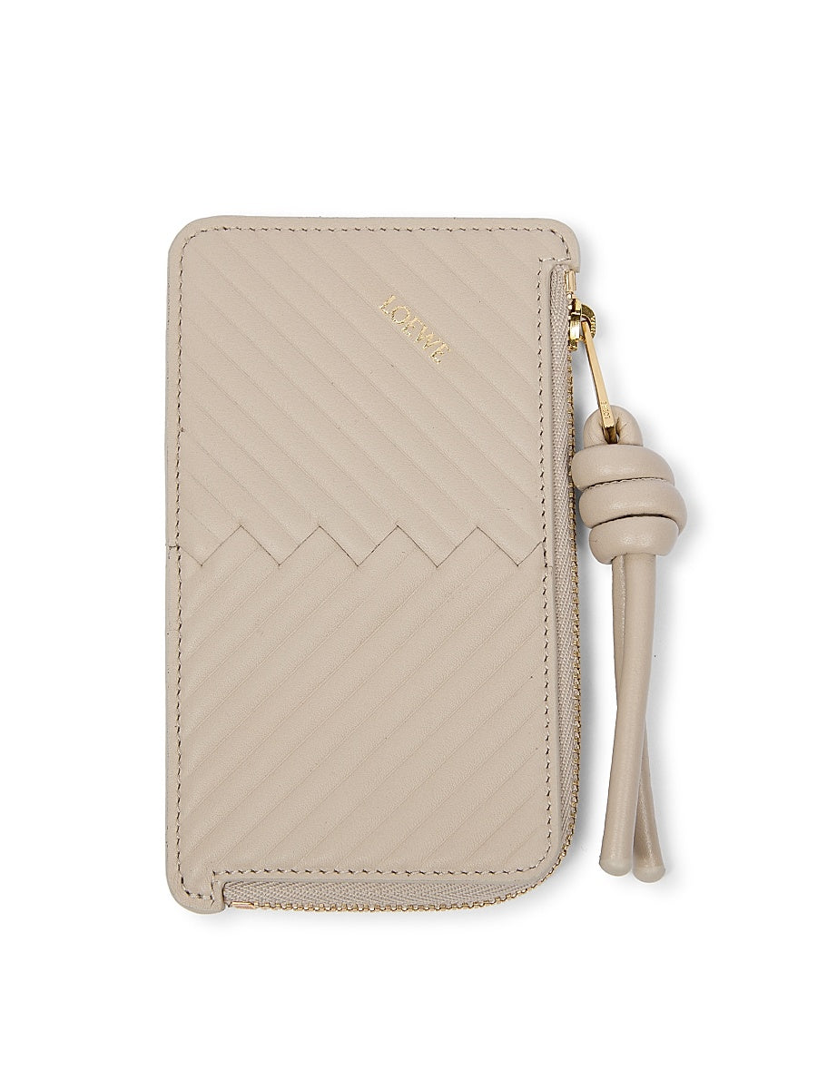 Knot Diamond Leather Coin Card Holder