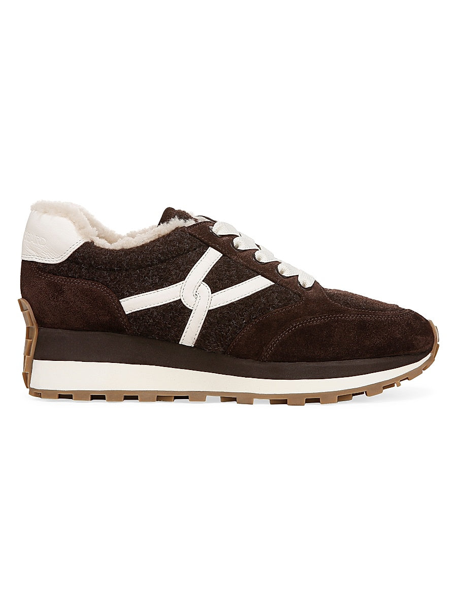 Valentina-3 Shearling-Lined Sneakers