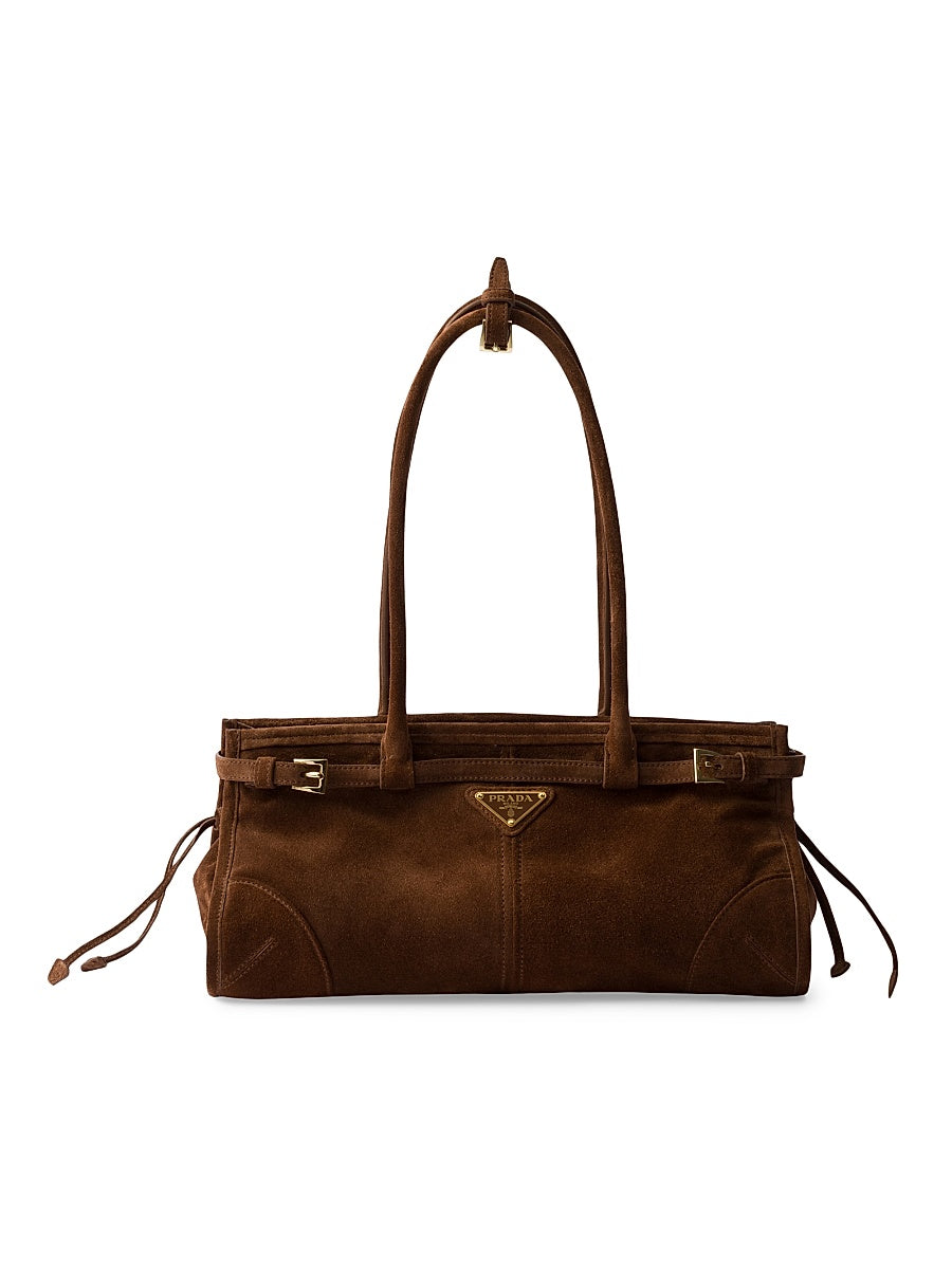 Bonnie Medium Suede Top Handbag