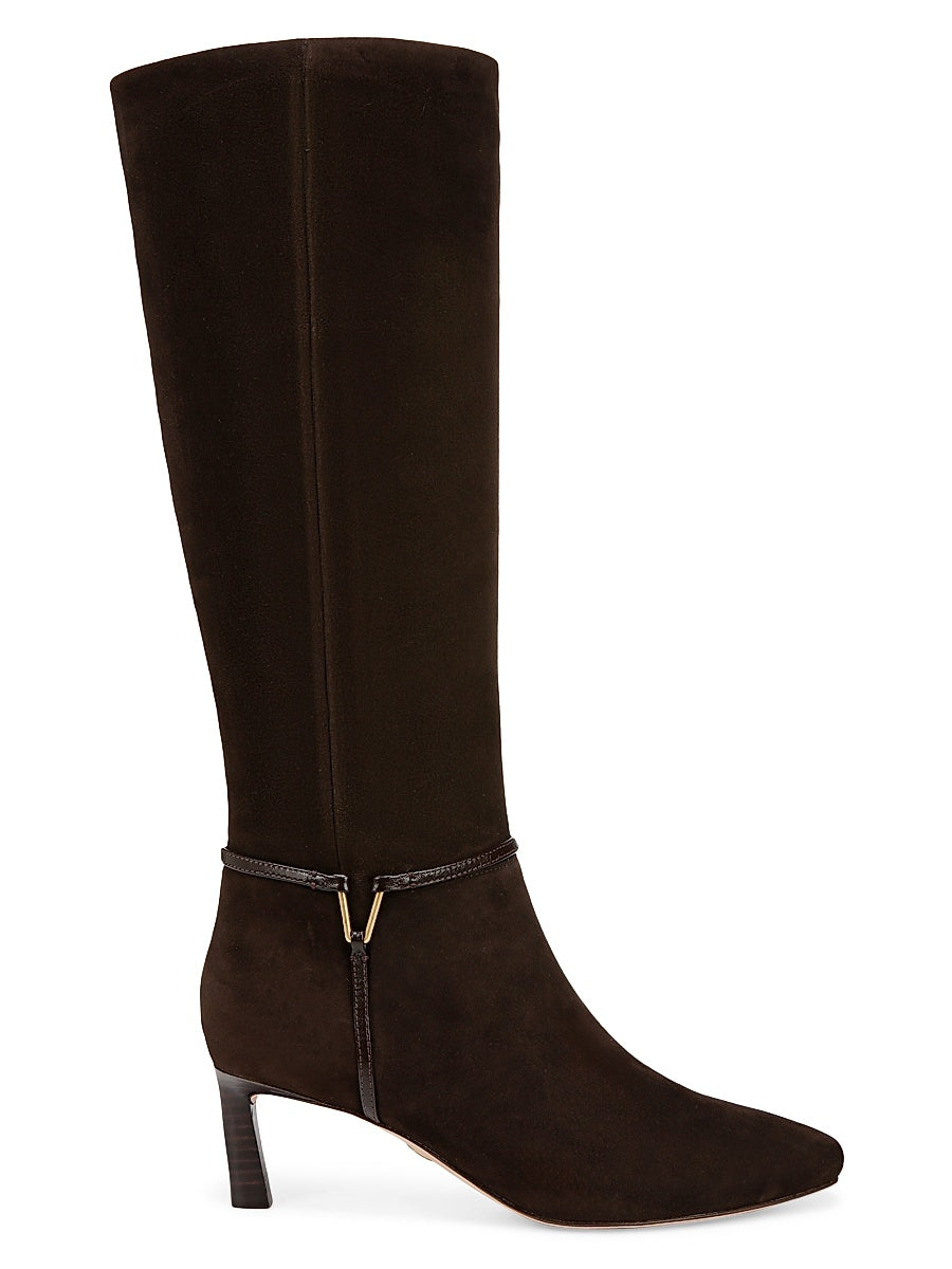 Kenzie Suede High-Shaft Wide-Calf Boots