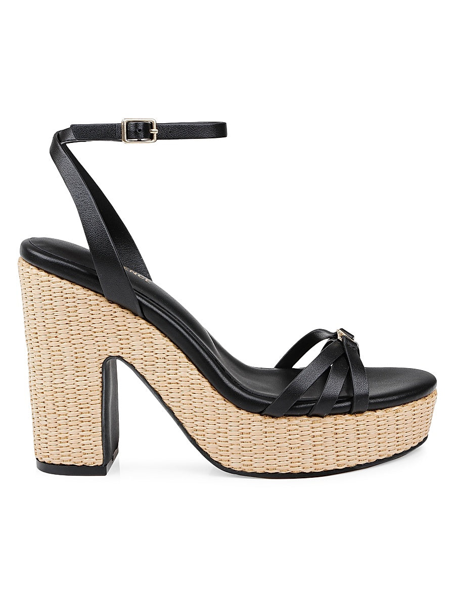 Genevra 110MM Leather Platform Sandals