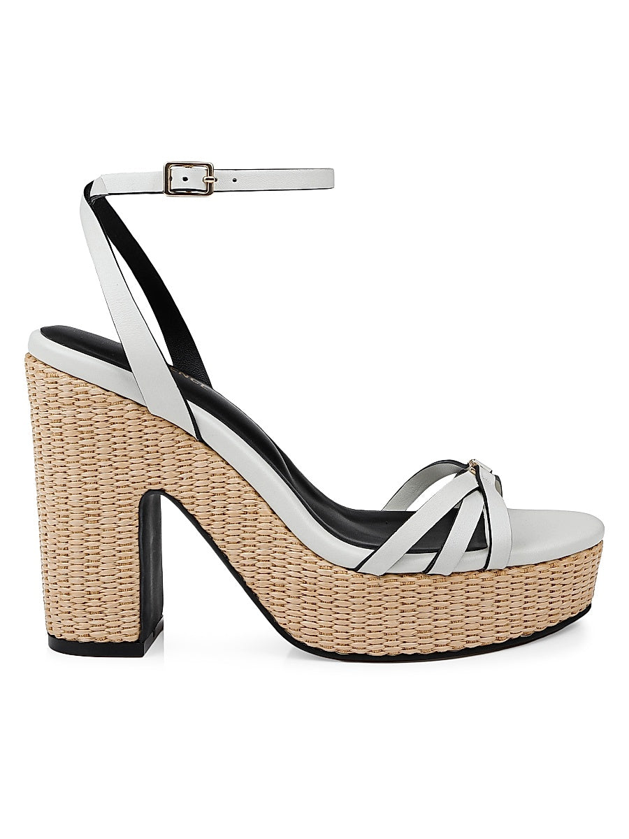 Genevra 110MM Leather Platform Sandals