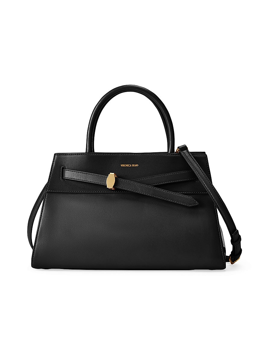Small Veronica Beard Leather Top Handle Dash Bag