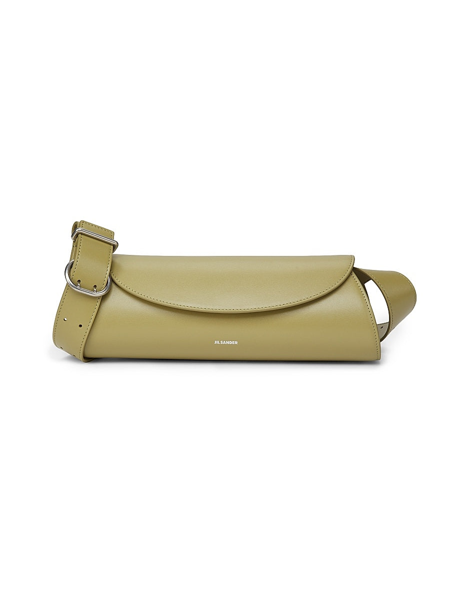 Small Cannolo Leather Shoulder Bag