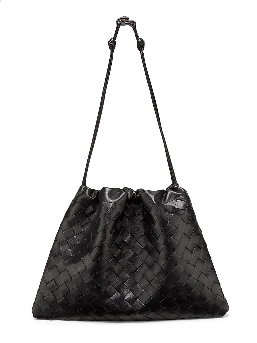 Intrecciato Leather Pouch
