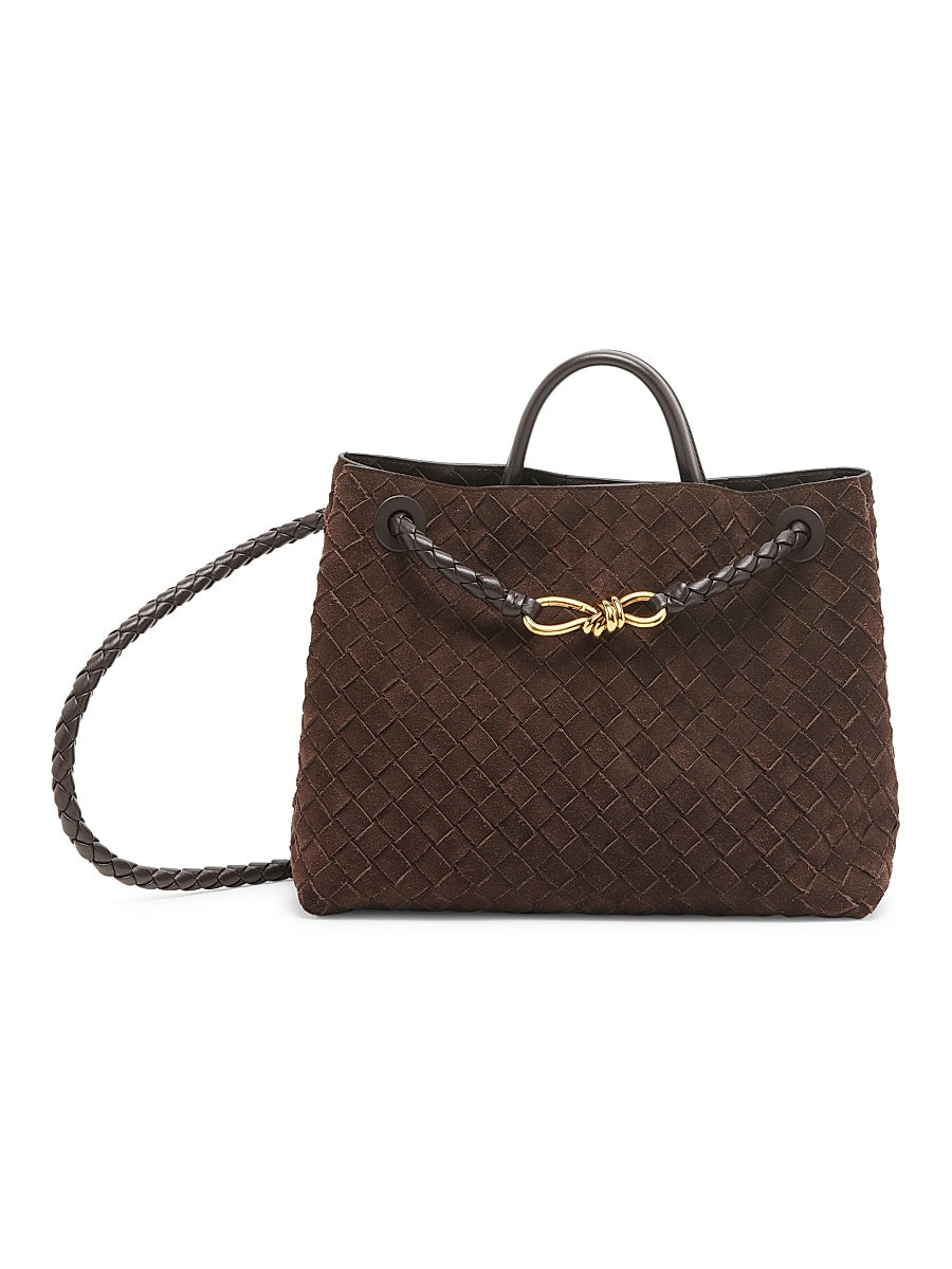 Andiamo Medium Suede Tote Bag