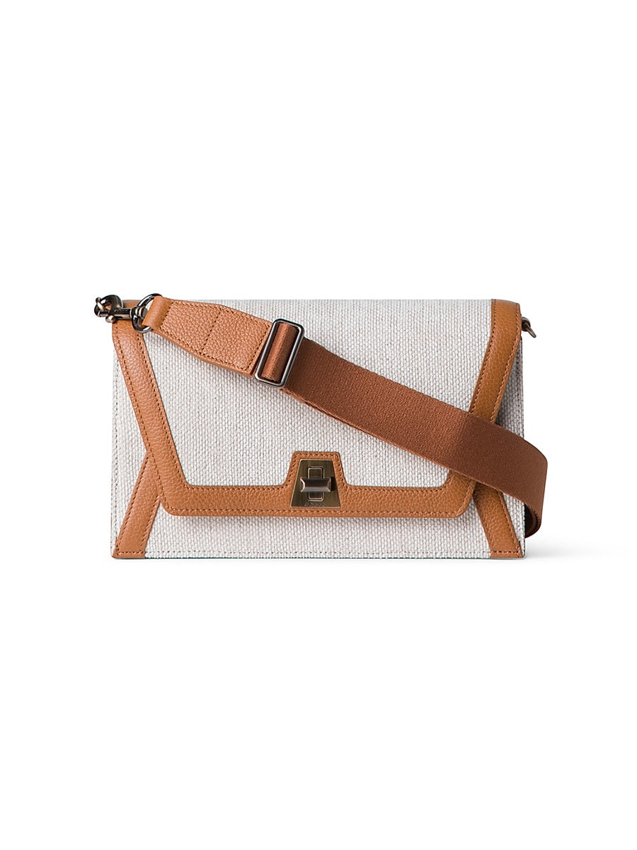 Anouk City Canvas &amp; Leather Shoulder Bag