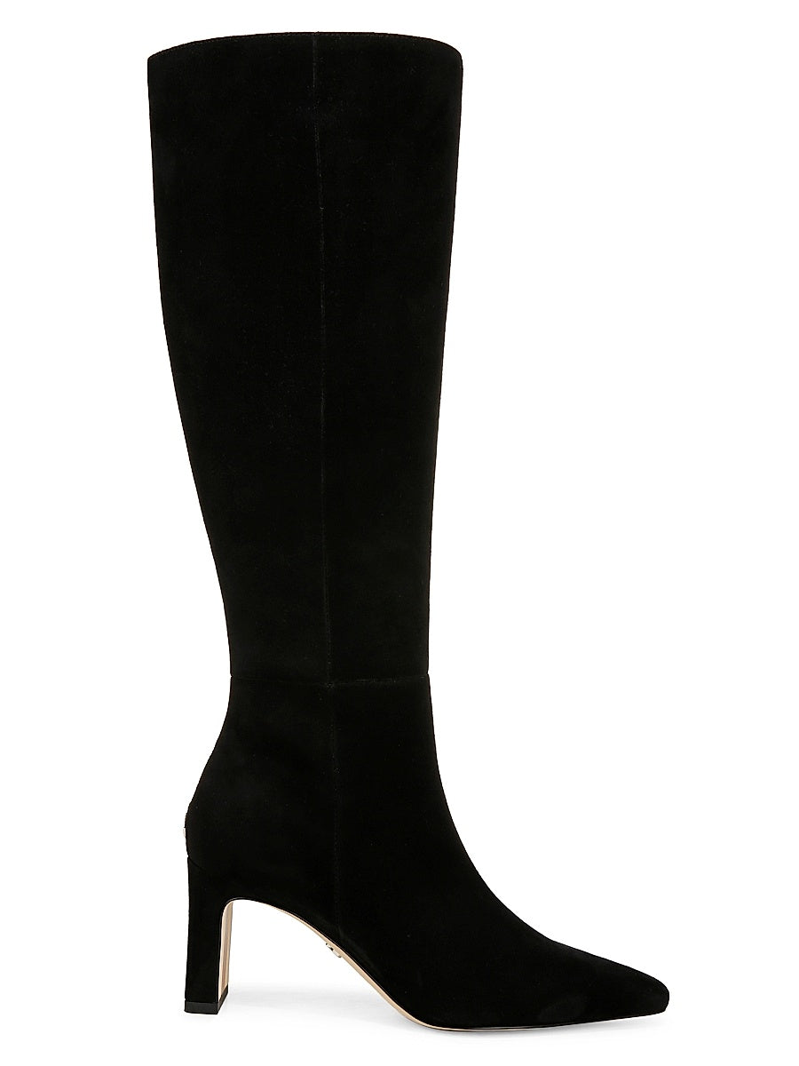 Sylvia 70MM Wide-Calf Suede Boots