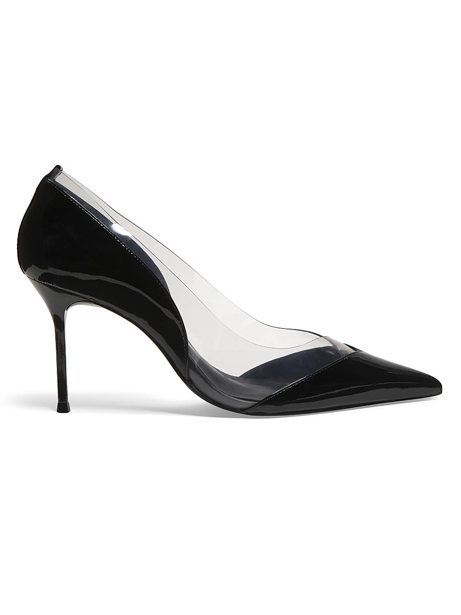 Andie 90MM Patent Leather & PVC Pumps