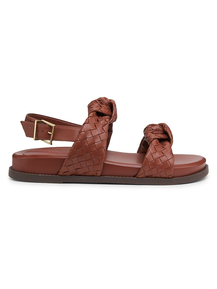 Kareena Knot Leather Sandals