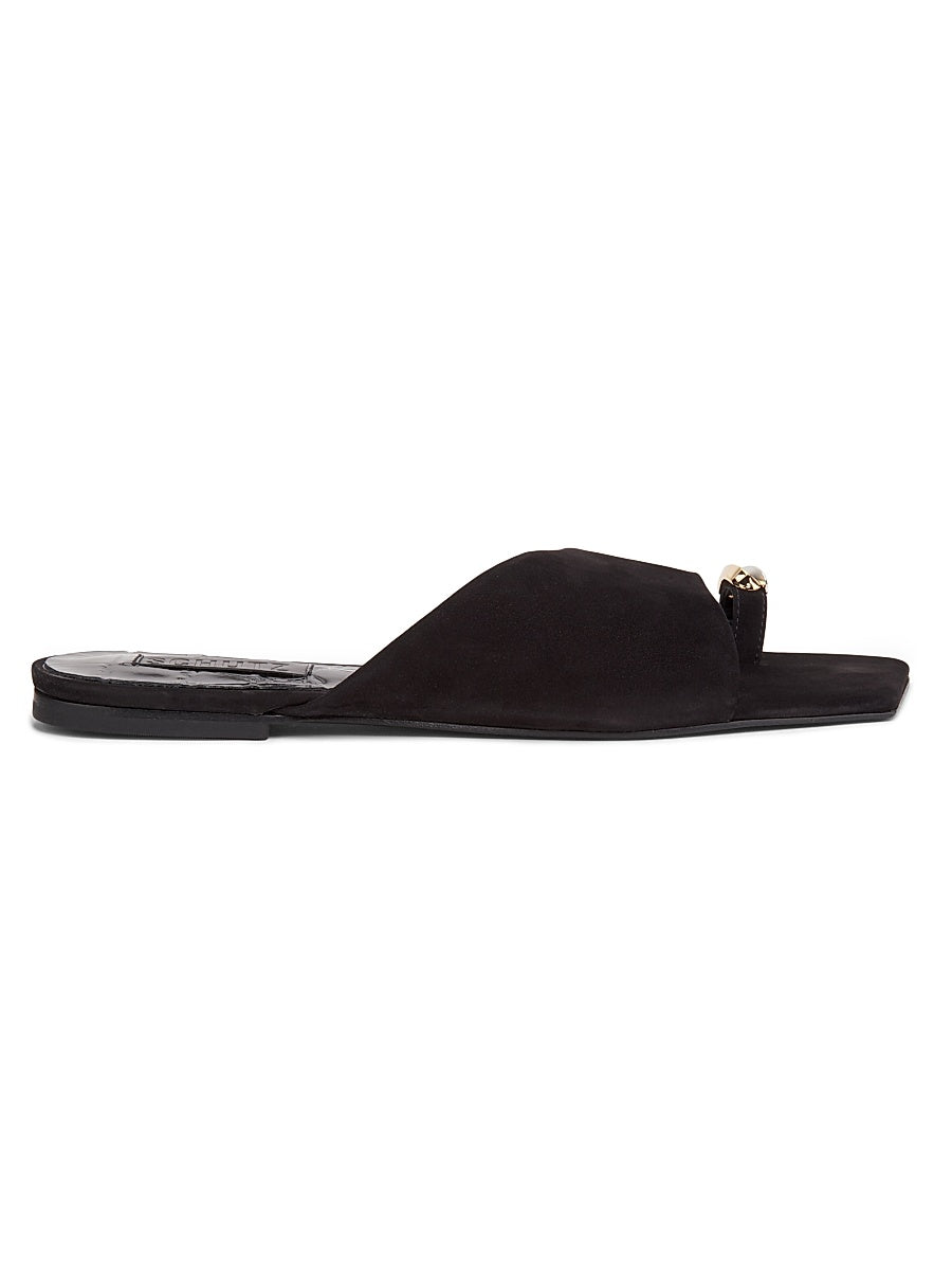 Jodie Nubuck Leather Flats
