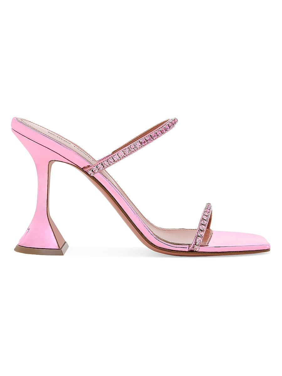 Gilda 95MM Ombre Crystal-Embellished Leather Sandals