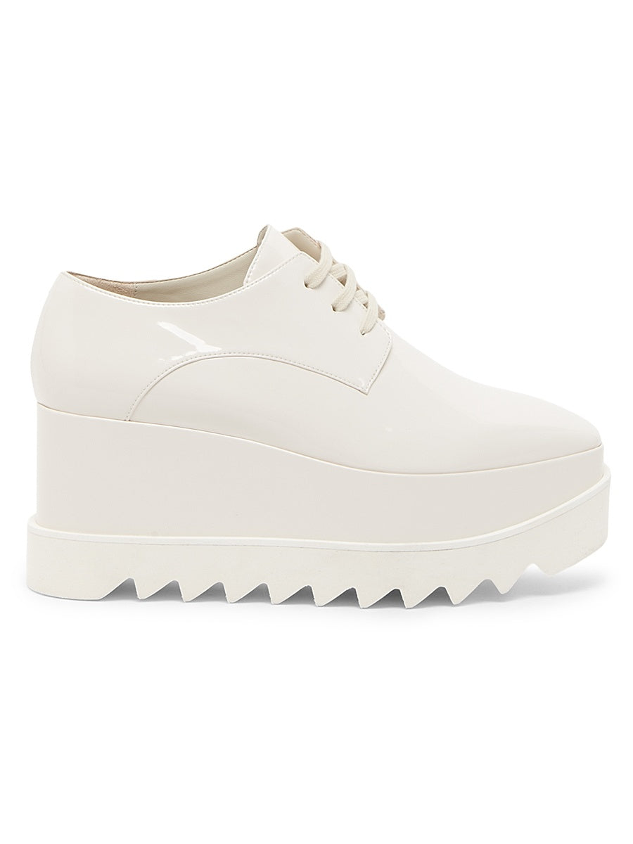 Elyse Shiny Patent 75MM Platform Lace-Up Shoes
