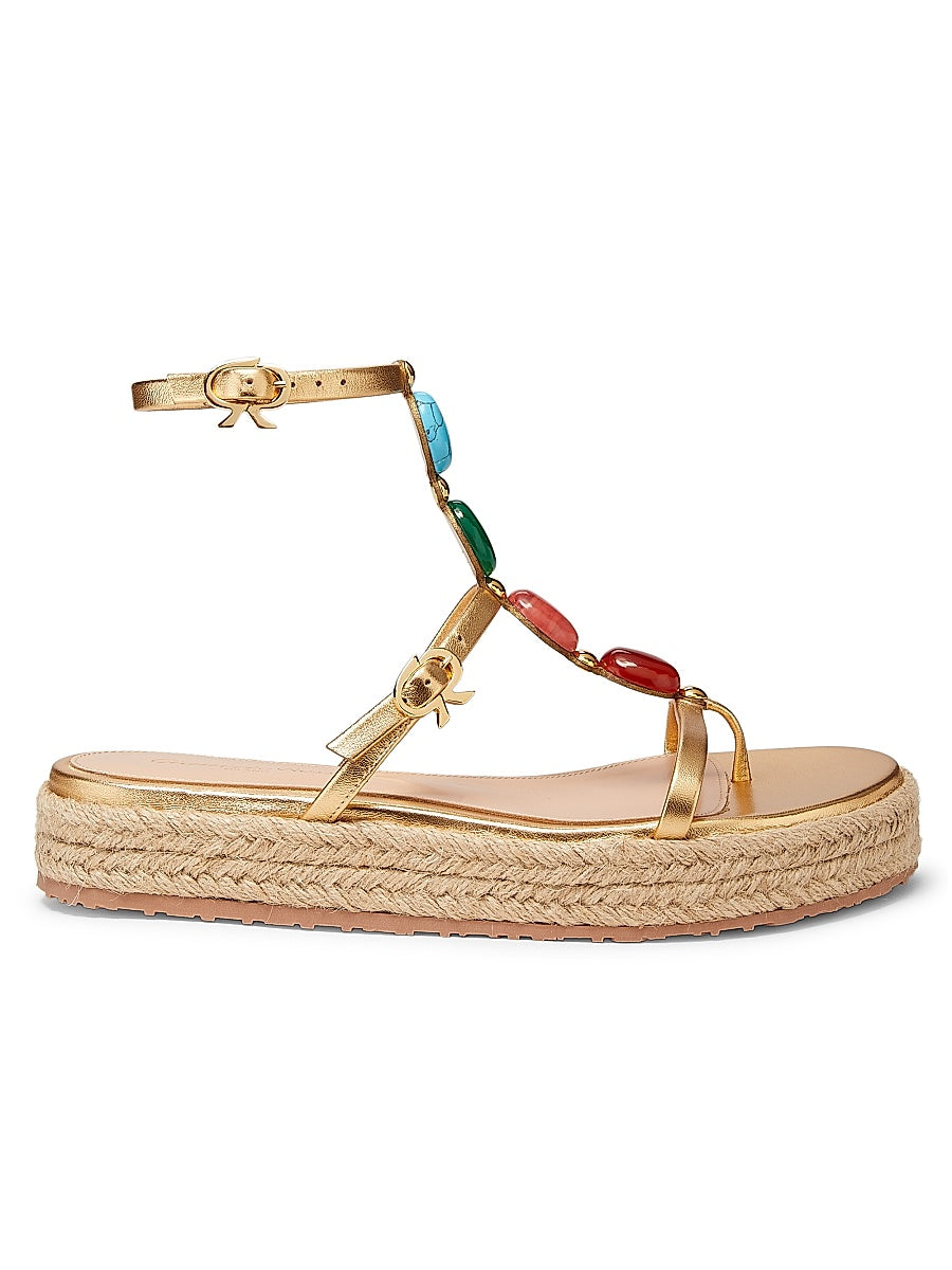 Nappa Silk+Corda Sandals