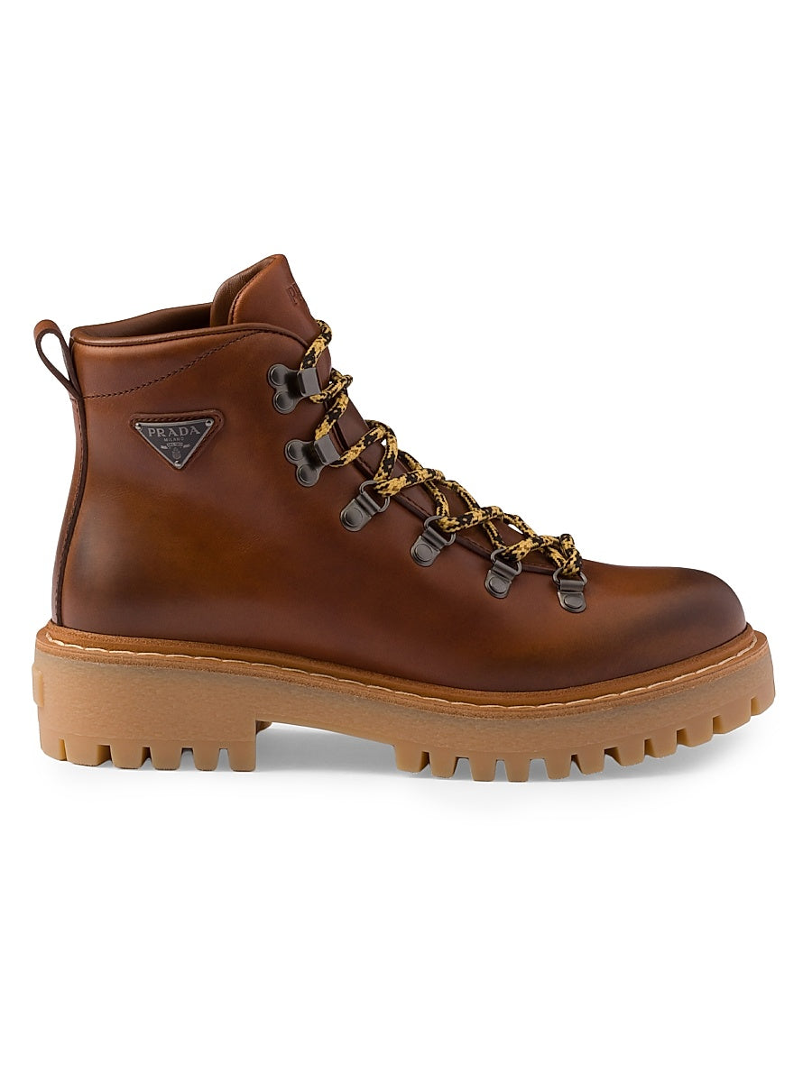 Leather Laced Booties