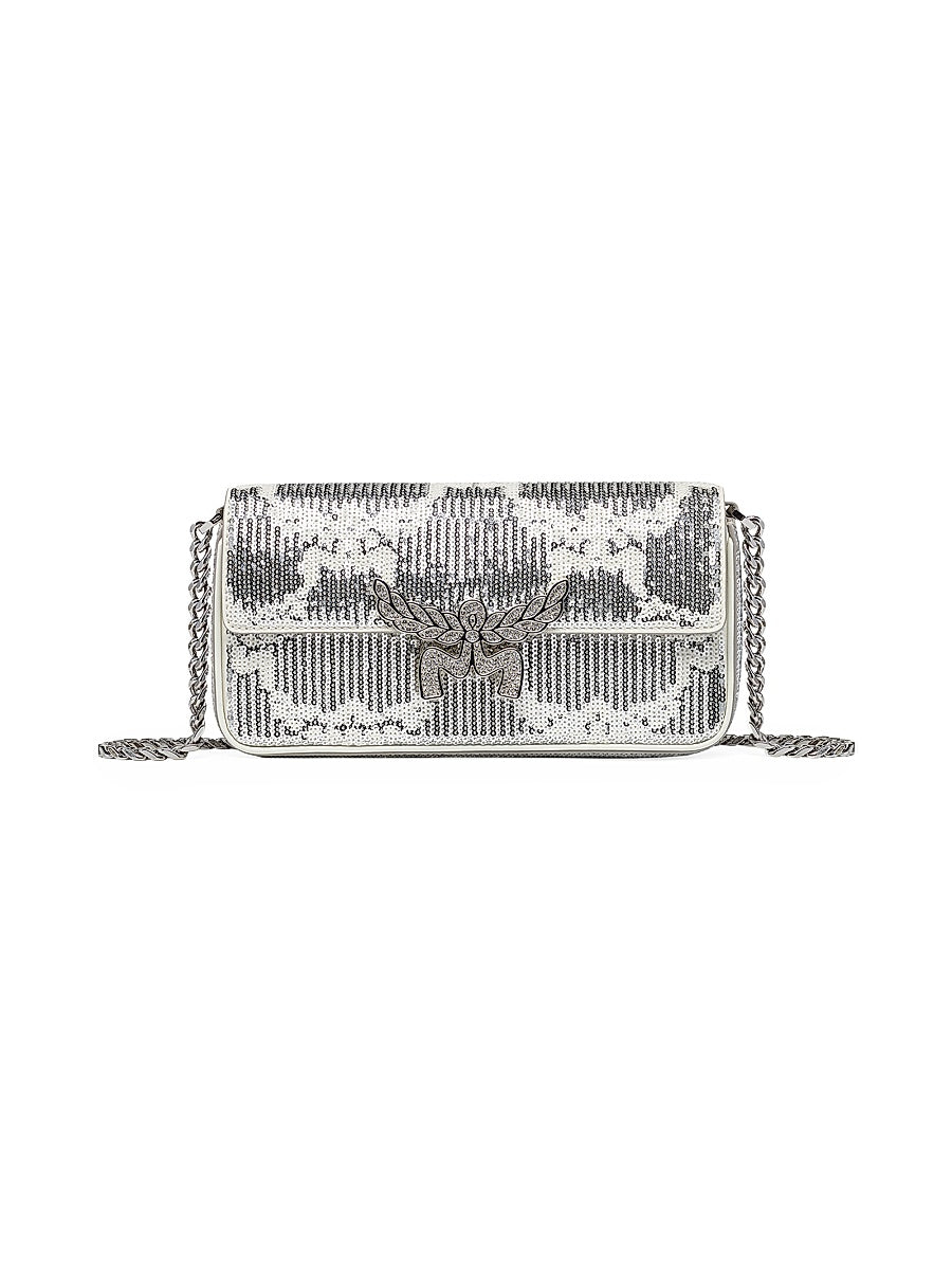 Small Himmel Sparkly Leather Shoulder Bag