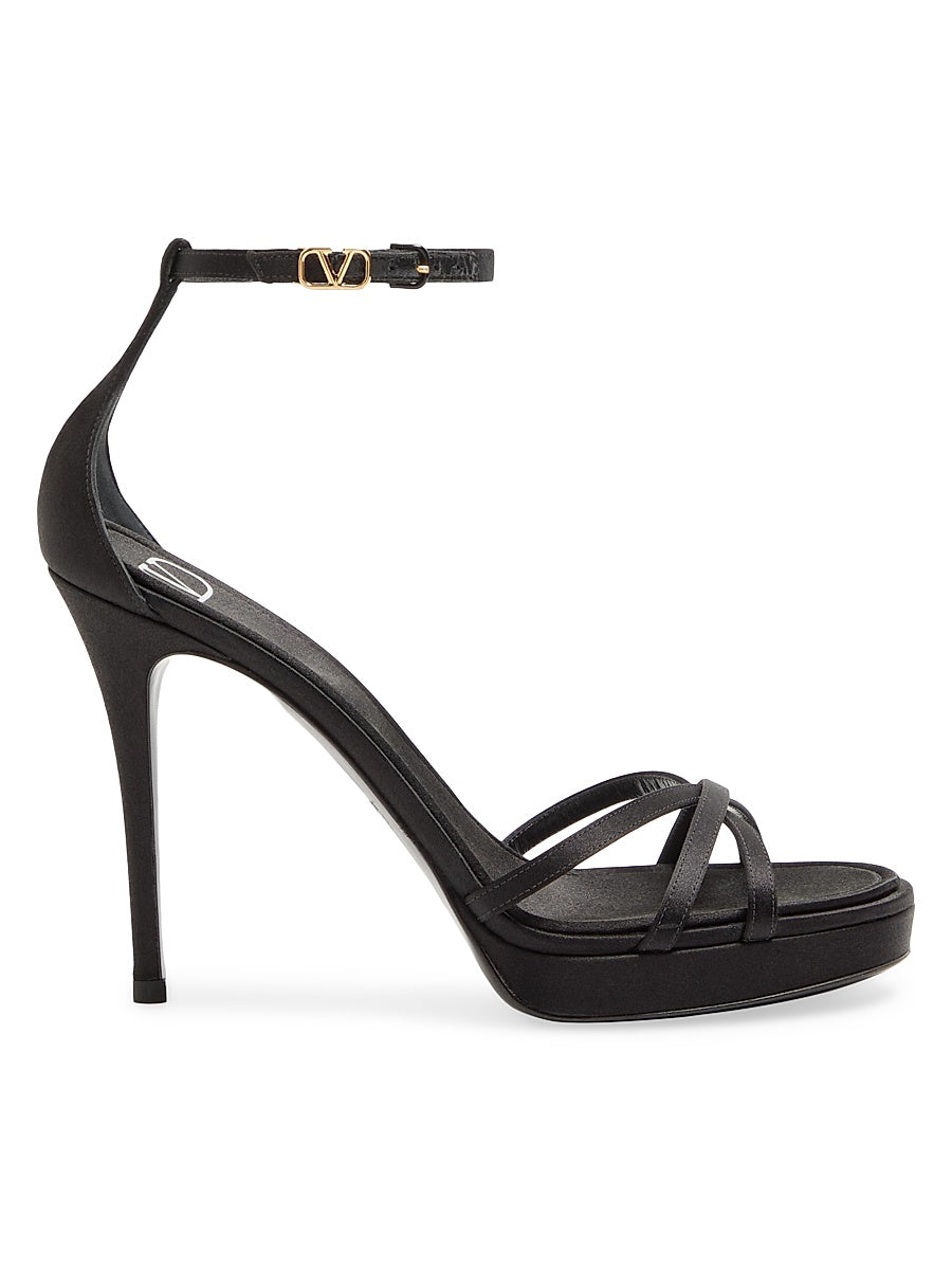 Eveninglam 120MM Satin Platform Sandals